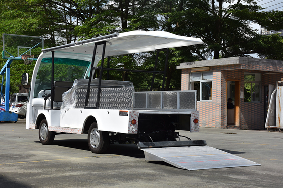 4 Seats Electric Utility Cargo Cart With Hydraulic Tail Lift 1000kg Payload